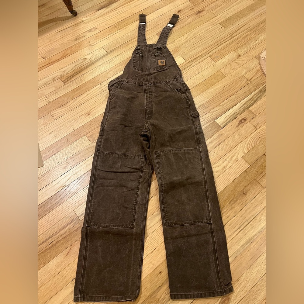 Like New!! Carhartt Brown Overalls 32x32